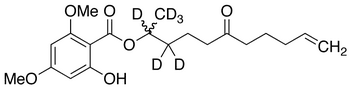  (1S,2S,3R,5S)-3-[7-[[(1R,2S)-2-(2,3-difluorophenyl)cyclopropyl]amino]-5-(propylthio)-3H-1,2,3-triazolo[4,5-d]pyrimidin-3-yl]-5-(2-hydroxyethoxy)-1,2-cyclopentanediol-d7 - Chemical structure and product image