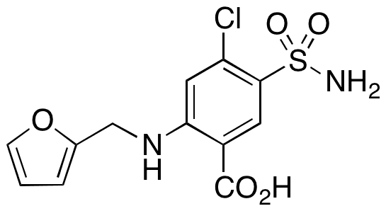 	Furosemide (1.0 mg/mL in Methanol) - Chemical structure and product image