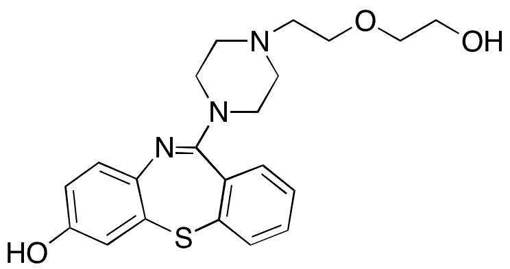 	7-Hydroxy Quetiapine (1.0 mg/mL in Methanol) - Chemical structure and product image