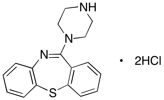 	N-Des[2-(2-hydroxyethoxy)ethyl] Quetiapine Dihydrochloride (1.0 mg/mL in Methanol) - Chemical structure and product image