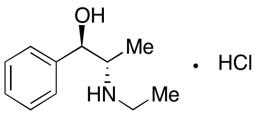 N-Ethyl-dl-norephedrine Hydrochloride (1.0 mg/mL in Methanol) - Chemical structure and product image
