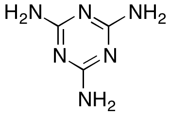 	Melamine (1.0 mg/10 mL in 84:16% ACN:H2O) - Chemical structure and product image