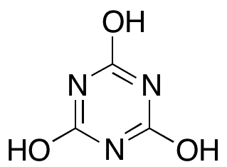 	Cyanuric Acid (1.0 mg/10 mL in 84:16% ACN:H2O) - Chemical structure and product image