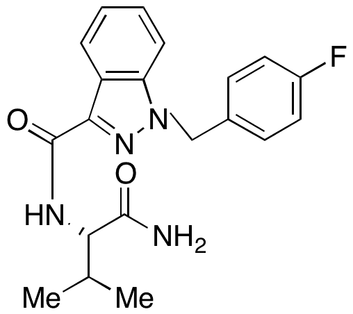 	N-[(1S)-1-(Aminocarbonyl)-2-methylpropyl]-1-[(4-fluorophenyl)methyl]-1H-indazole-3-carboxamide (100 Âµg/mL in Methanol) - Chemical structure and product image