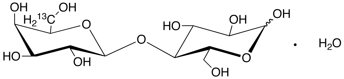 	[6-13Cgal]Lactose Monohydrate - Chemical structure and product image