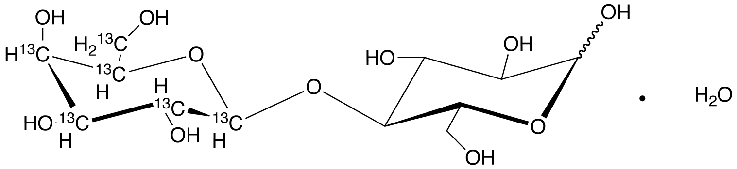 	[UL-13C6gal]Lactose - Chemical structure and product image