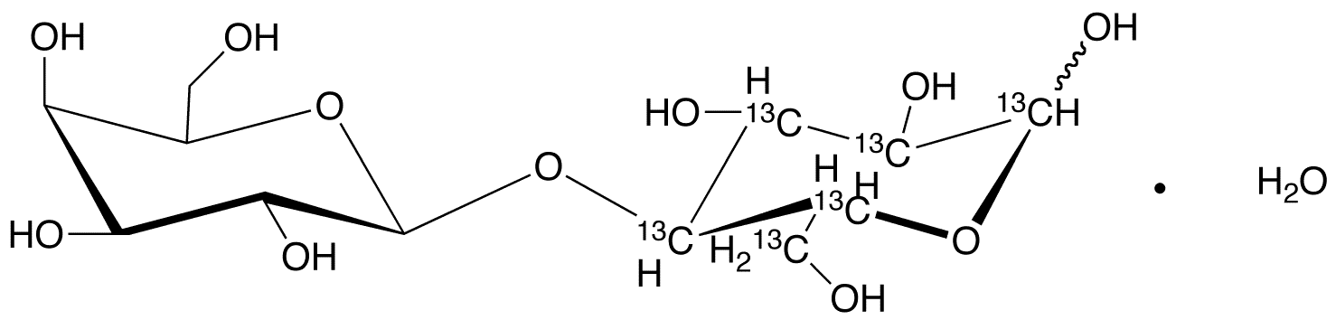 	[UL-13C6glc]Lactose Monohydrate - Chemical structure and product image