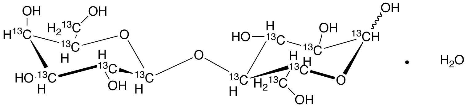 	[UL-13C12]Lactose Monohydrate - Chemical structure and product image