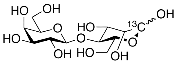 	epi-Lactose-1-13C - Chemical structure and product image