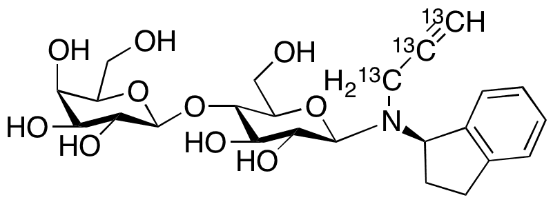 	Lactosyl Rasagline-13C3 - Chemical structure and product image