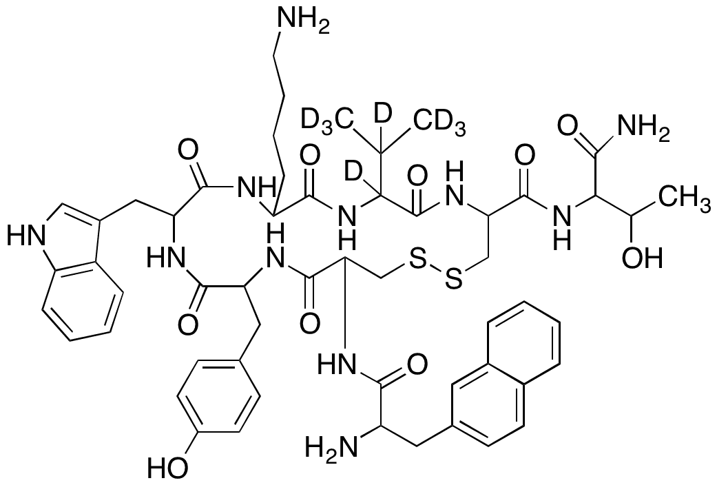	Lanreotide-d8 (95%) - Chemical structure and product image