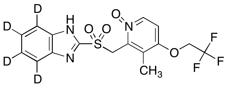 	Lansoprazole-d4 Sulfone N-Oxide - Chemical structure and product image