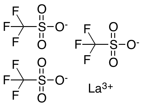 	Lanthanum(III) Trifluoromethanesulfonate - Chemical structure and product image