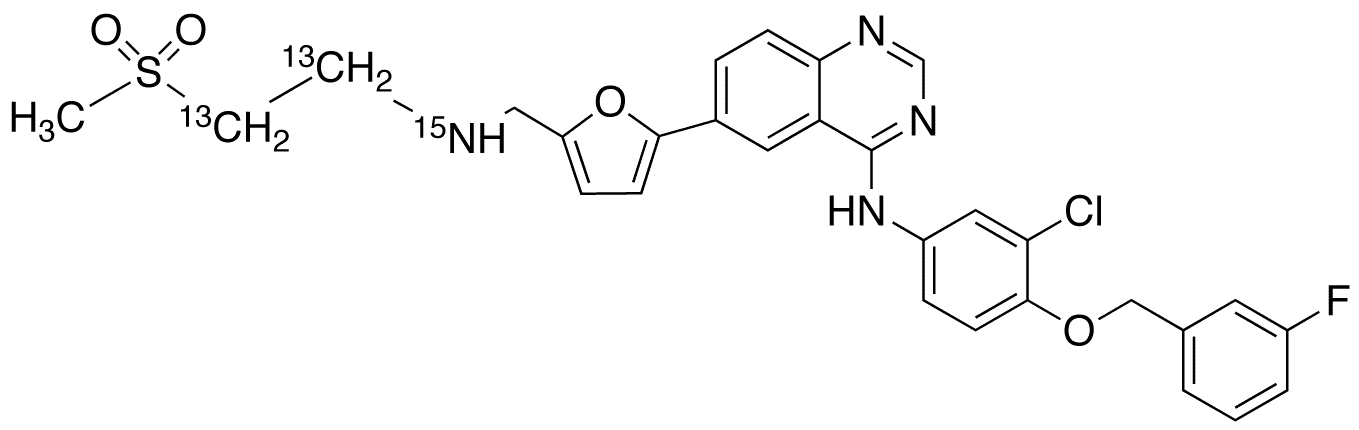 	Lapatinib-13C2,15N - Chemical structure and product image