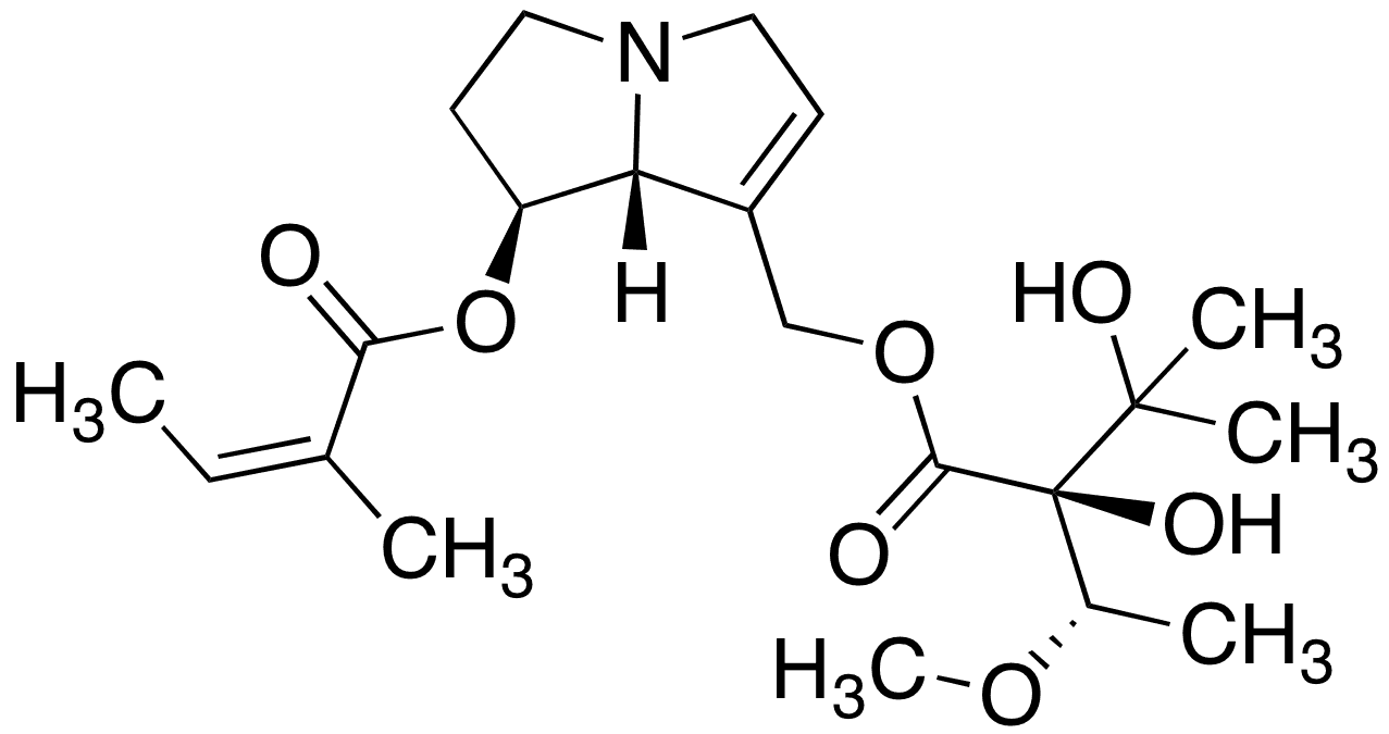 	Lasiocarpine - Chemical structure and product image