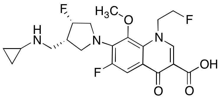 	Lascufloxacin - Chemical structure and product image