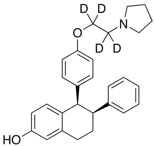 	rac Lasofoxifene-d4 - Chemical structure and product image