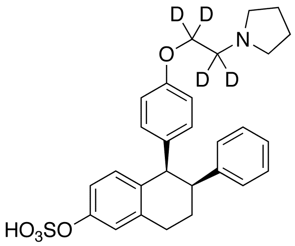	Lasofoxifene-d4 Sulfate - Chemical structure and product image