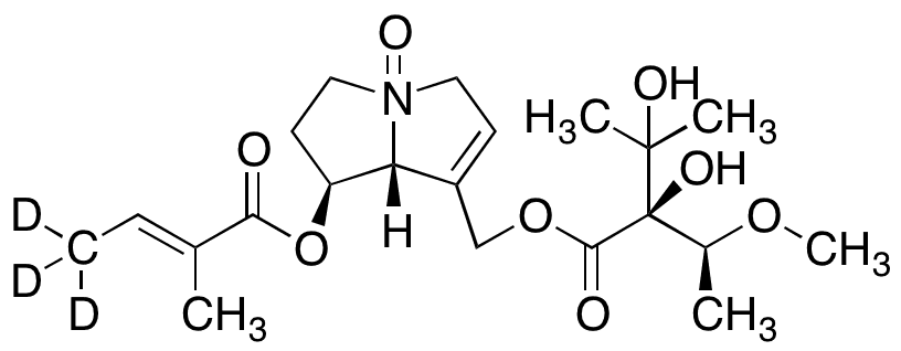 	Lasiocarpine N-Oxide-d3 - Chemical structure and product image