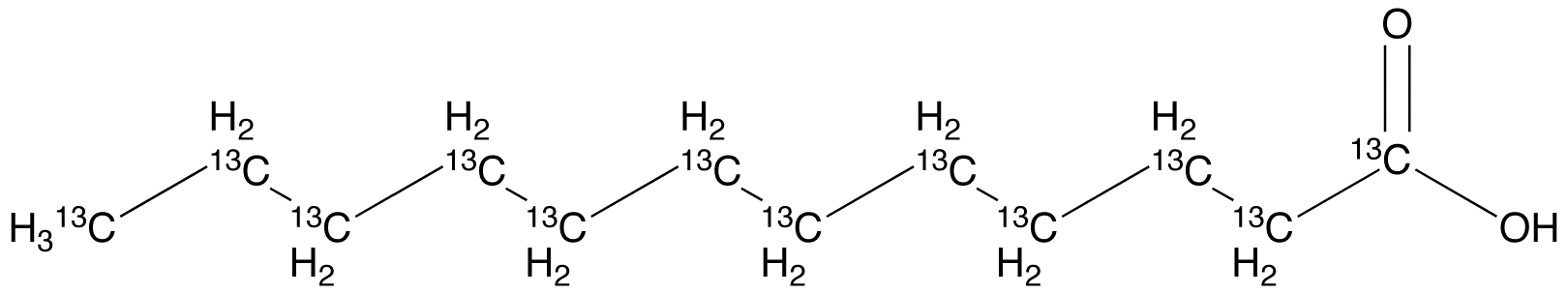 	Lauric Acid-13C12 - Chemical structure and product image