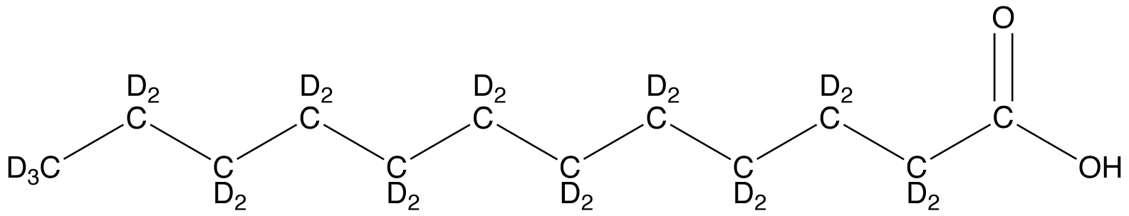 	Lauric Acid-d23 - Chemical structure and product image