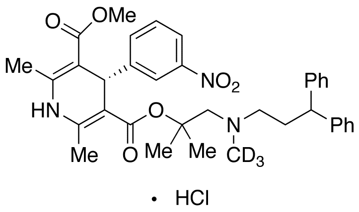 	(S)-Lercanidipine-d3 Hydrochloride - Chemical structure and product image