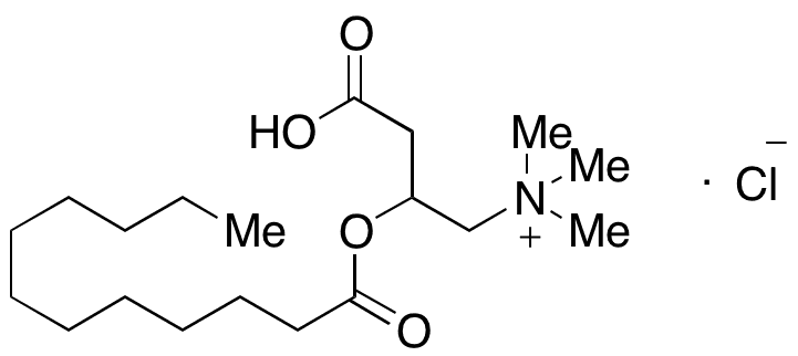 	DL-Lauroylcarnitine Chloride - Chemical structure and product image