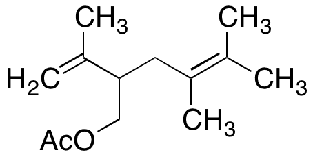 	(Â±)-Lavandulyl Acetate - Chemical structure and product image