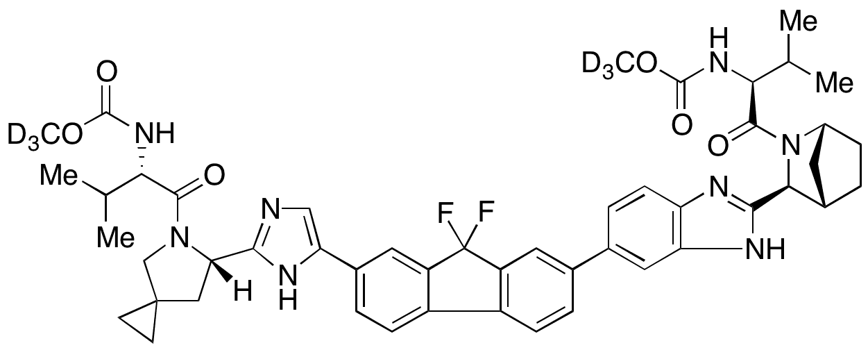 	Ledipasvir-d6 - Chemical structure and product image
