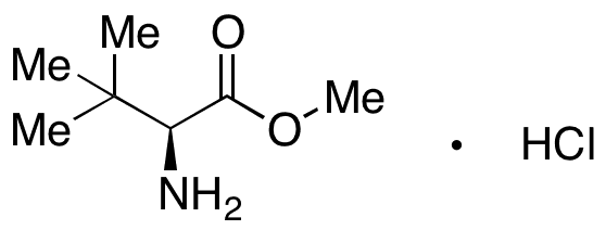 	L-tert-Leucine Methyl Ester Hydrochloride - Chemical structure and product image