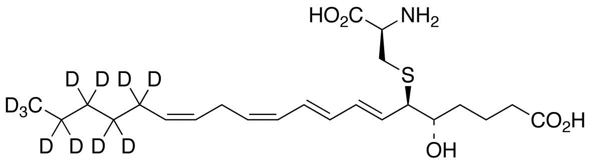 	Leukotriene E4-d11 - Chemical structure and product image