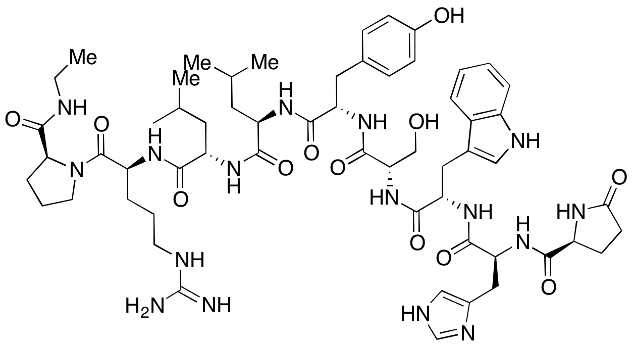 	Leuprolide - Chemical structure and product image