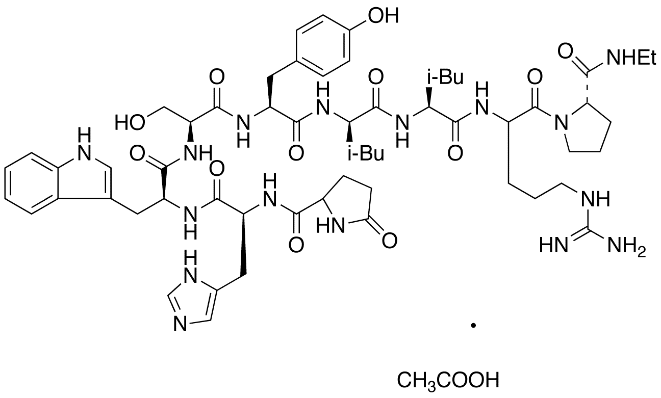 	Leuprolide Acetate - Chemical structure and product image