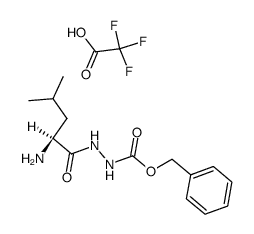 	H-Leu-nhnh-z Trifluoroacetic Acid Salt - Chemical structure and product image