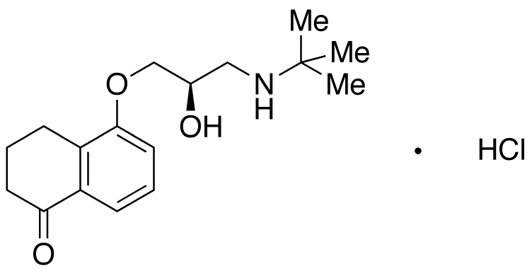 	ent-Levobunolol Hydrochloride (R-Bunolol Hydrochloride) - Chemical structure and product image