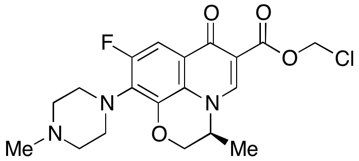 	Levofloxacin Chloromethyl Ester - Chemical structure and product image