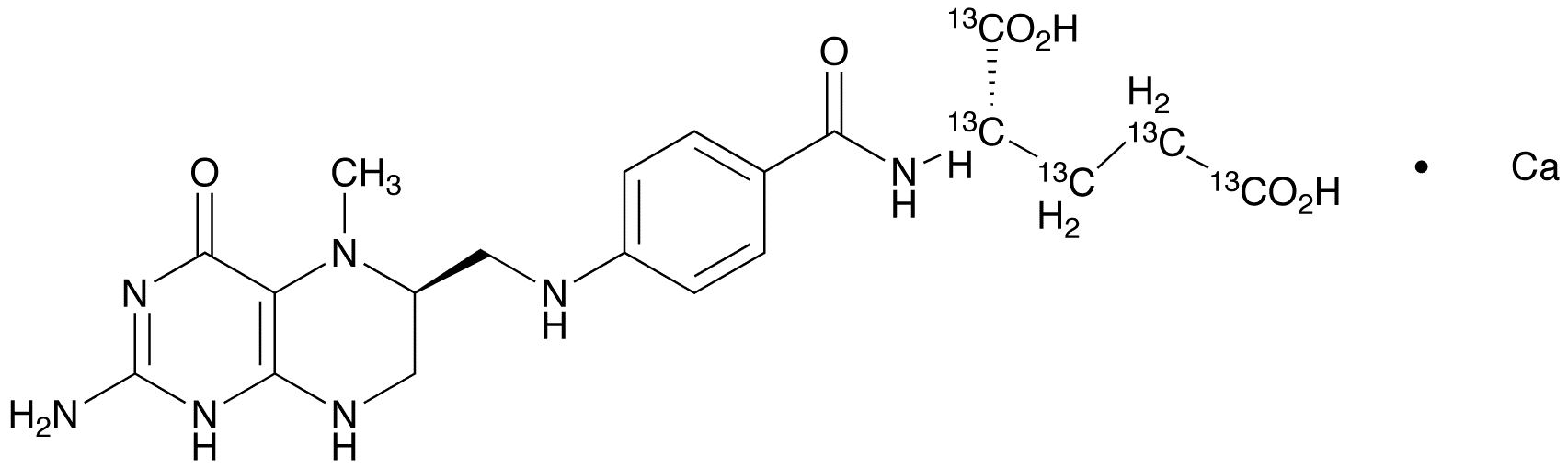 	Levomefolate Calcium-13C5 - Chemical structure and product image