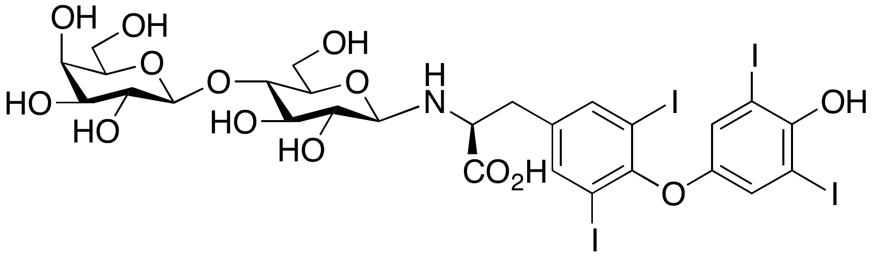 	Levothyroxine Lactose Adduct - Chemical structure and product image