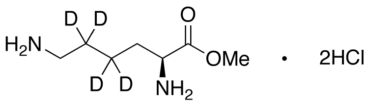 	L-Lysine-d4 Methyl Ester Dihydrochloride - Chemical structure and product image