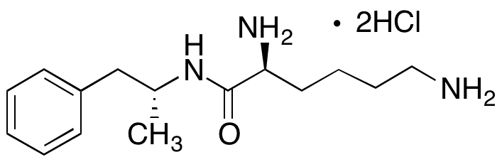 	(1S,2R)-Lisdexamphetamine Dihydrochloride - Chemical structure and product image