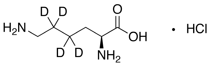 	L-Lysine-4,4,5,5-d4 Hydrochloride - Chemical structure and product image
