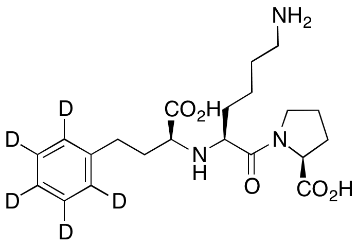 	(S)-Lisinopril-d5 - Chemical structure and product image