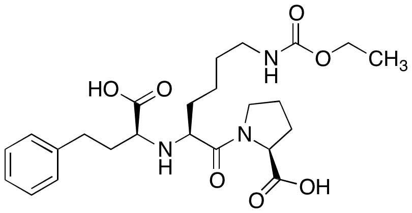 	Lisinopril N6-Ethyl Carbamate - Chemical structure and product image