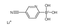 	Lithium (5-cyanopyridin-2-yl)trihydroxyborate - Chemical structure and product image