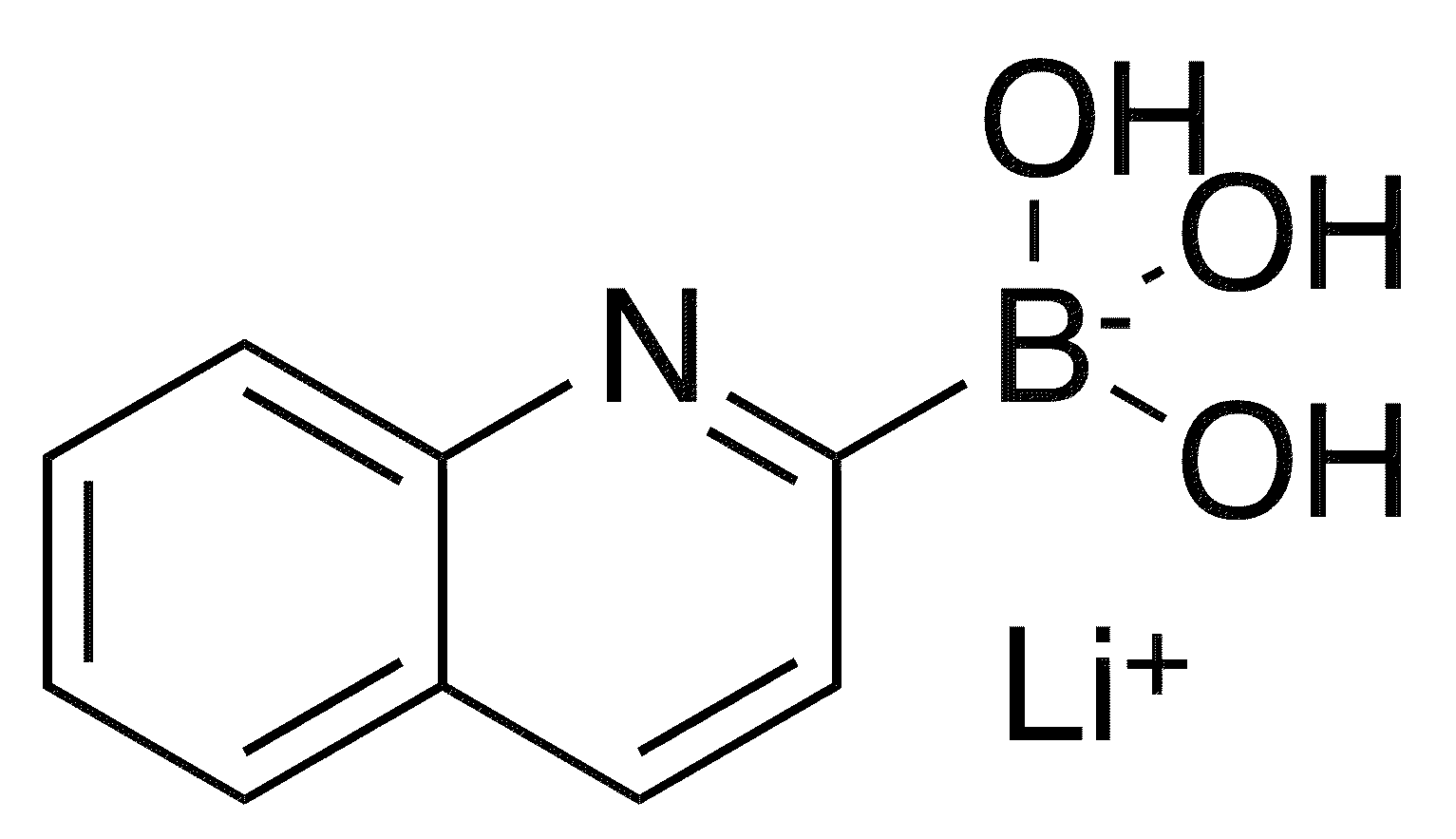 	Lithium (quinolin-2-yl)trihydroxyborate - Chemical structure and product image
