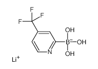 	Lithium trihydroxy(4-(trifluoromethyl)pyridin-2-yl)borate - Chemical structure and product image