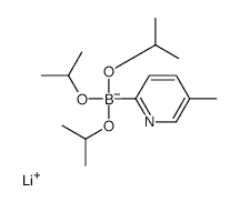 	Lithium triisopropyl 2-(5-methylpyridyl)borate - Chemical structure and product image