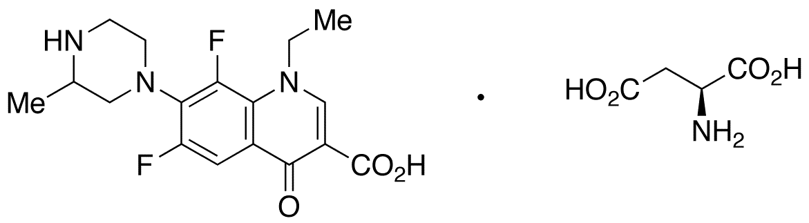 	Lomefloxacin Aspartate - Chemical structure and product image