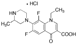 	Lomefloxacin Hydrochloride - Chemical structure and product image