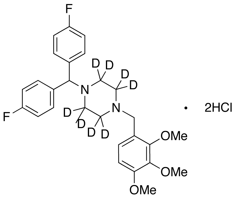	Lomerizine-d8 Dihydrochloride - Chemical structure and product image